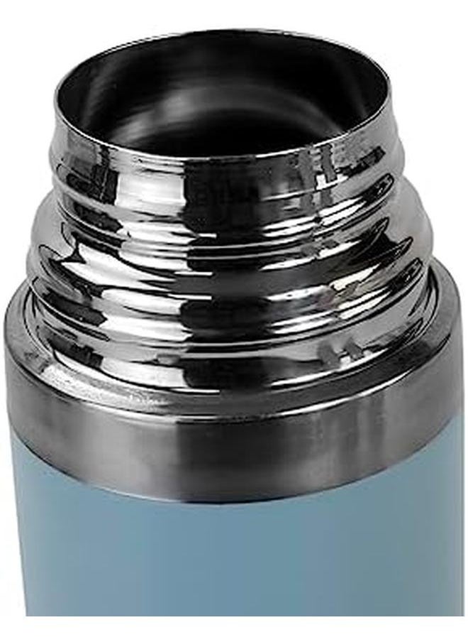 Nessan - Thermos Flask 500Ml Insulated Vacuum Flask Light And Compact Stainless Steel Thermal Bottle For Hot And Cold Drinks Bluish Gray - Image 1