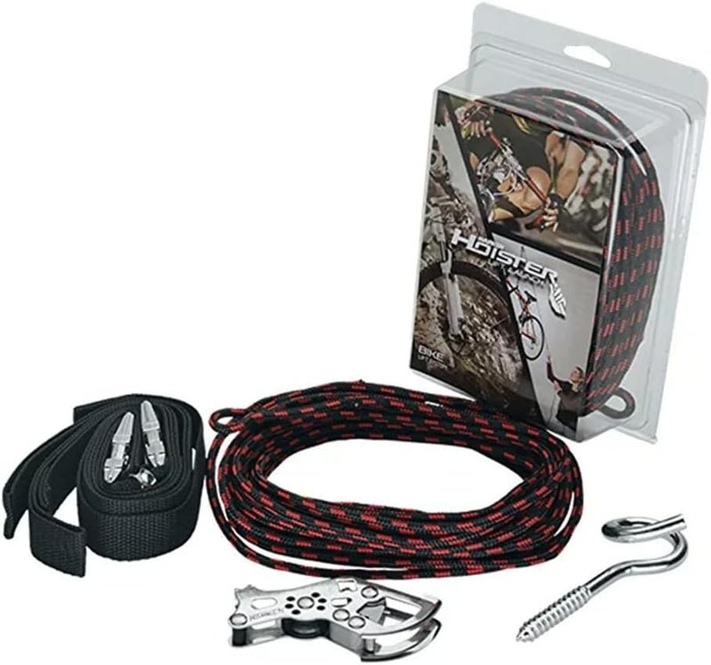 HARKEN Garage Storage Ceiling Hoist - 1 Point System with 2:1 Mechanical Advantage for Easy Lifting of Bikes, Ladders, and Tools - Image 4