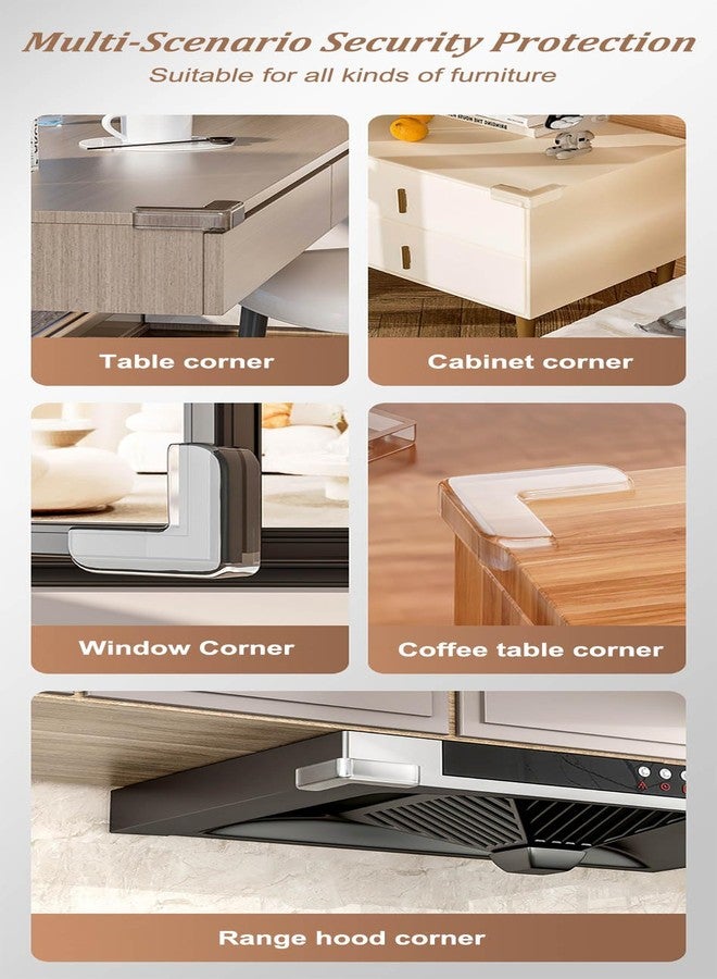 acdiac 8/12/24 Pack Transparent PVC Table Corner Protectors Guards, Universal Furniture Corner Protectors, Edge Safety Cover Sharp Bumper Sticker Guards for Table Furniture (T-Shape, 8Pack) - Image 5
