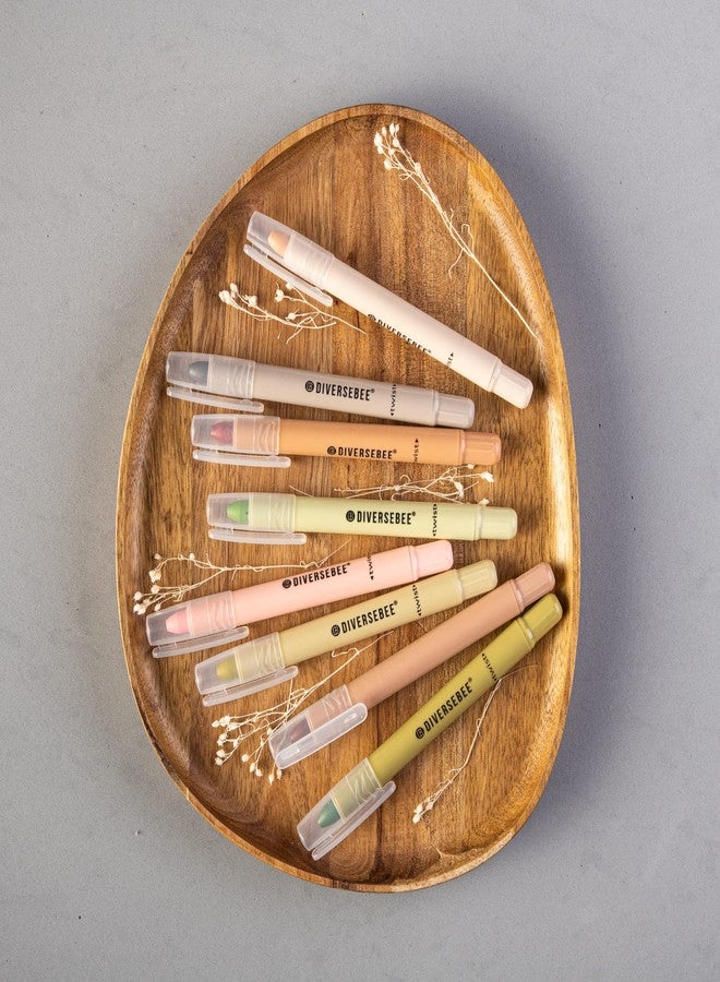 DIVERSEBEE Highlighters and Pens No Bleed, 8 Pack Assorted Gel Colors for Bible Journaling, School Supplies, Cute Bible Study Markers and Accessories (Earthy) - Image 4