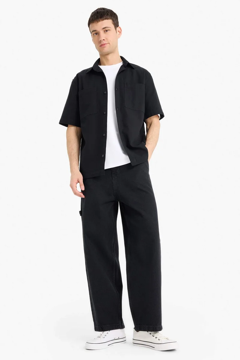 ديفاكتو Relax Fit Summer Short Sleeve Shirt
