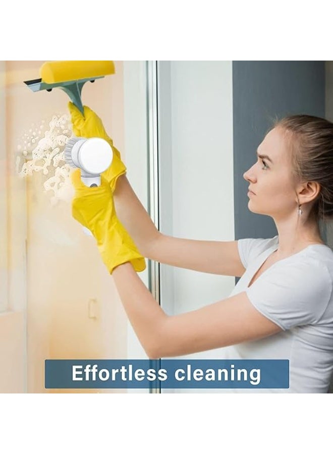 Multi-Functional Electric Cleaning Brush 5 in 1 Magic Power Scrubber Household Cleaning Tools Spin Scrubber with Buffer Polisher, for Bathroom, Shower, Tub, Kitchen Floor Electric Spin Scrubber - Image 1