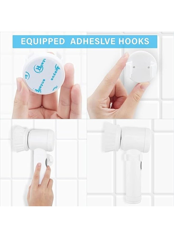 Multi-Functional Electric Cleaning Brush 5 in 1 Magic Power Scrubber Household Cleaning Tools Spin Scrubber with Buffer Polisher, for Bathroom, Shower, Tub, Kitchen Floor Electric Spin Scrubber - Image 3
