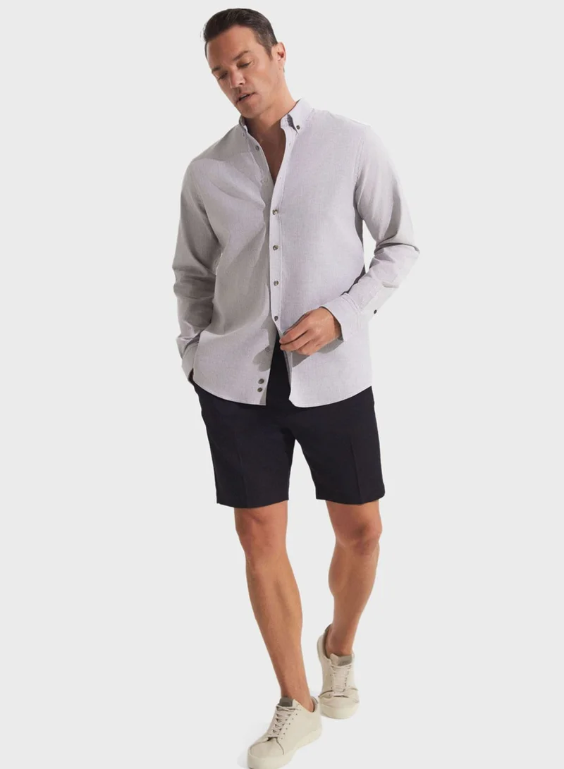 JUNE Striped Button Down Regular Fit Shirt Shirt
