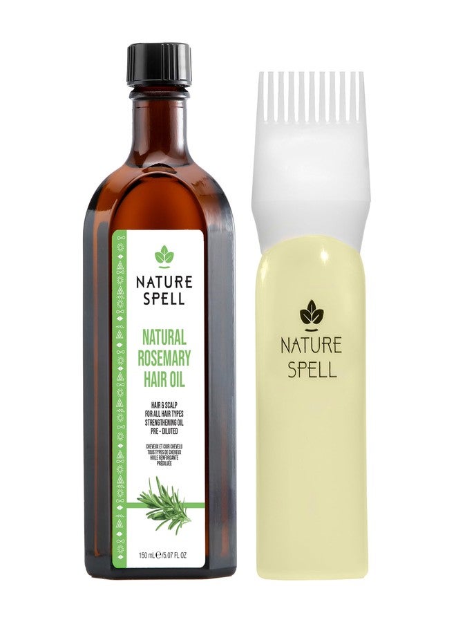Nature Spell Rosemary Oil For Hair Growth With Root Comb Applicator, Pre-Diluted Hair & Scalp Oil Nourishes Dry, Damaged Hair, For Women & Men, 5.07 Fl Oz - Image 1