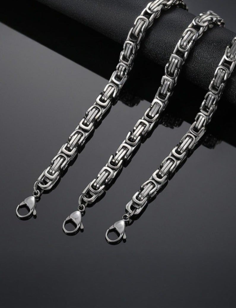Men's Fashion Titanium Steel Bracelet - A Perfect Fusion of Classic and Contemporary - Size19cm(7.48in) - Image 5