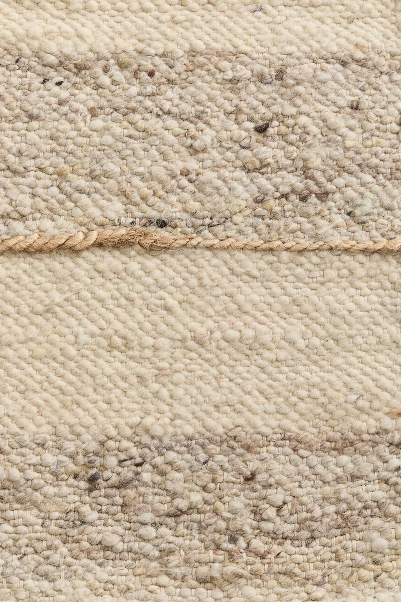 H&M Large textured weave wool-blend rug