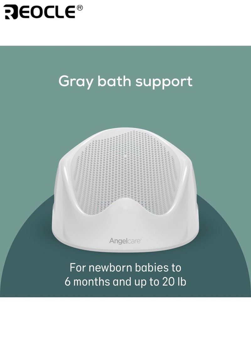 ريوكل دعامة استحمام للأطفال بتصميم مريح وقبضة آمنة غير قابلة للانزلاق، مساعدة استحمام للأطفال الرضع بشكل مريح ومحيط من أجل سلامة ورعاية الأطفال حديثي الولادة - Image 2