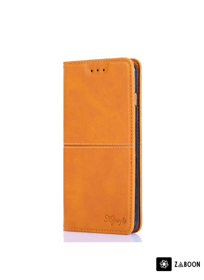 Green Tiger For Motorola Edge 30 Neo Cow Texture Magnetic Horizontal Flip Leather Phone Case(Light Brown)  - Image 2