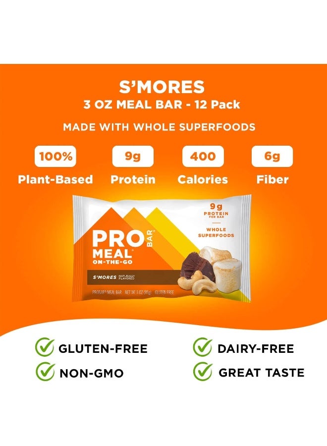 PROBAR - Meal Bar, S'Mores, Non-Gmo, Gluten-Free, Healthy, Plant-Based Whole Food Ingredients, Natural Energy, 3 Ounce (Pack Of 12) - Image 4