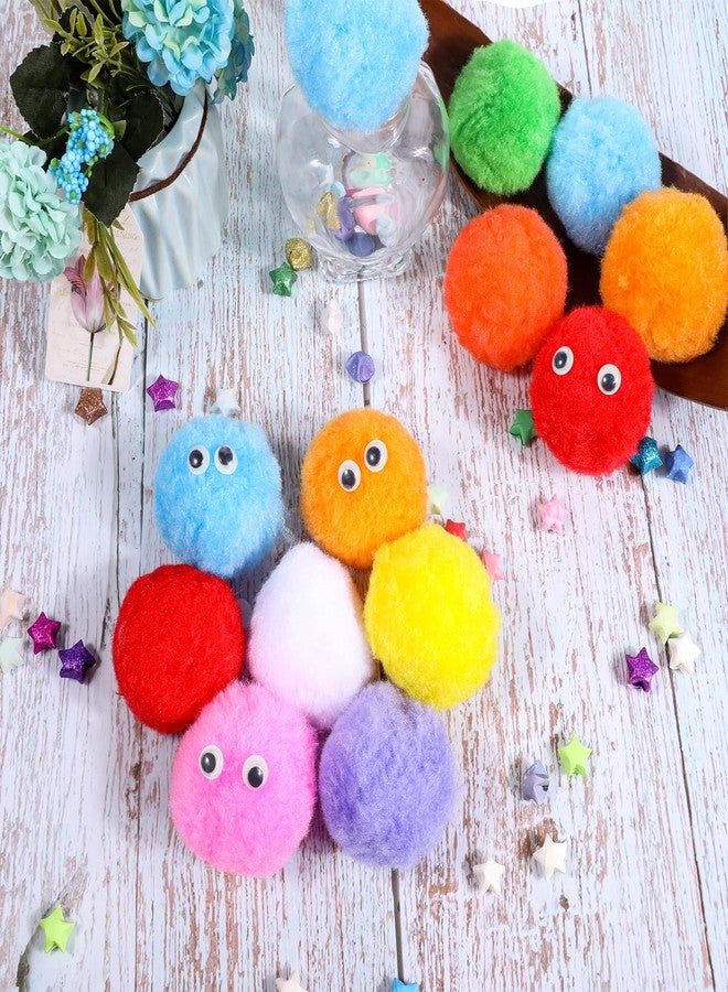 Hariendny 30 Pcs Multicolor 2.4 Inch Very Large Assorted Pom Poms, Craft Pom Poms Assorted, Fuzzy Pompoms Balls for DIY, Crafts Projects, Home Decorations - Image 4