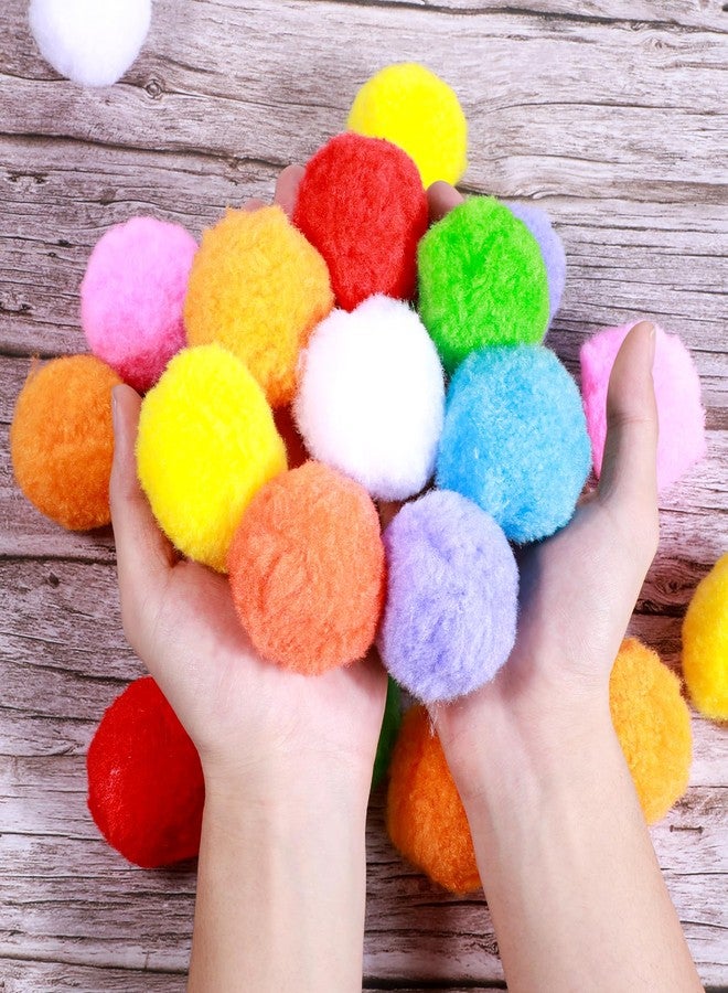 Hariendny 30 Pcs Multicolor 2.4 Inch Very Large Assorted Pom Poms, Craft Pom Poms Assorted, Fuzzy Pompoms Balls for DIY, Crafts Projects, Home Decorations - Image 5