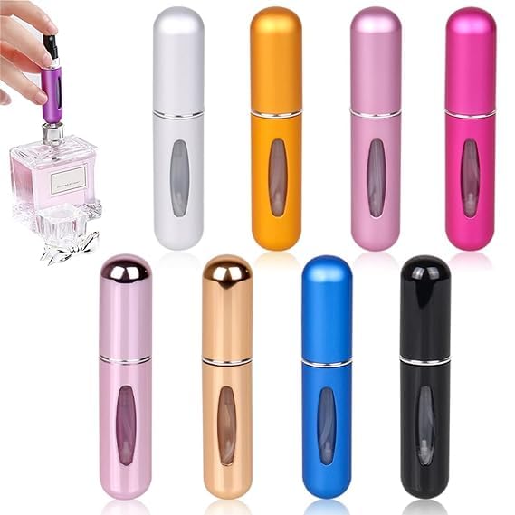 BIRZAR Travel Mini Perfume Refillable Atomizer Container Portable Perfume Spray Bottle Travel Perfume Scent Pump Case Fragrance Empty Spray Bottle For Traveling And Outgoing 5 Ml Multicolour - Image 1