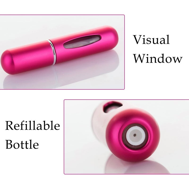 BIRZAR Travel Mini Perfume Refillable Atomizer Container Portable Perfume Spray Bottle Travel Perfume Scent Pump Case Fragrance Empty Spray Bottle For Traveling And Outgoing 5 Ml Multicolour - Image 4