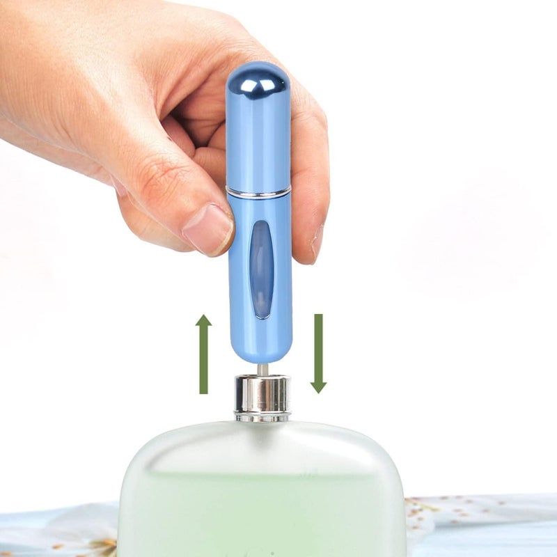 BIRZAR Travel Mini Perfume Refillable Atomizer Container Portable Perfume Spray Bottle Travel Perfume Scent Pump Case Fragrance Empty Spray Bottle For Traveling And Outgoing 5 Ml Multicolour - Image 2
