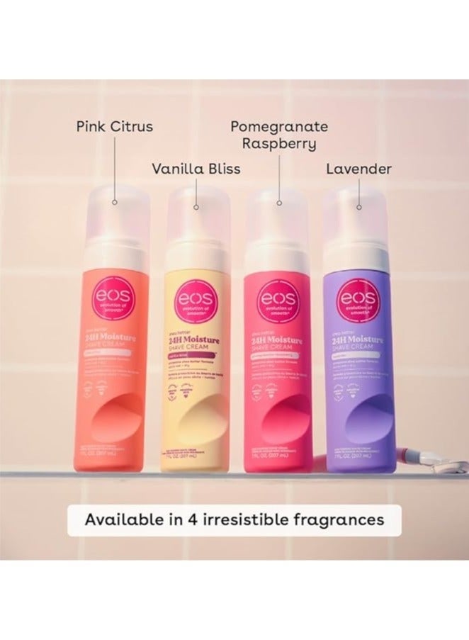 EOS Shea Butter 24 Hour Moisture Shave Cream- Vanilla Bliss,7 fl oz, (207ml) - Image 4