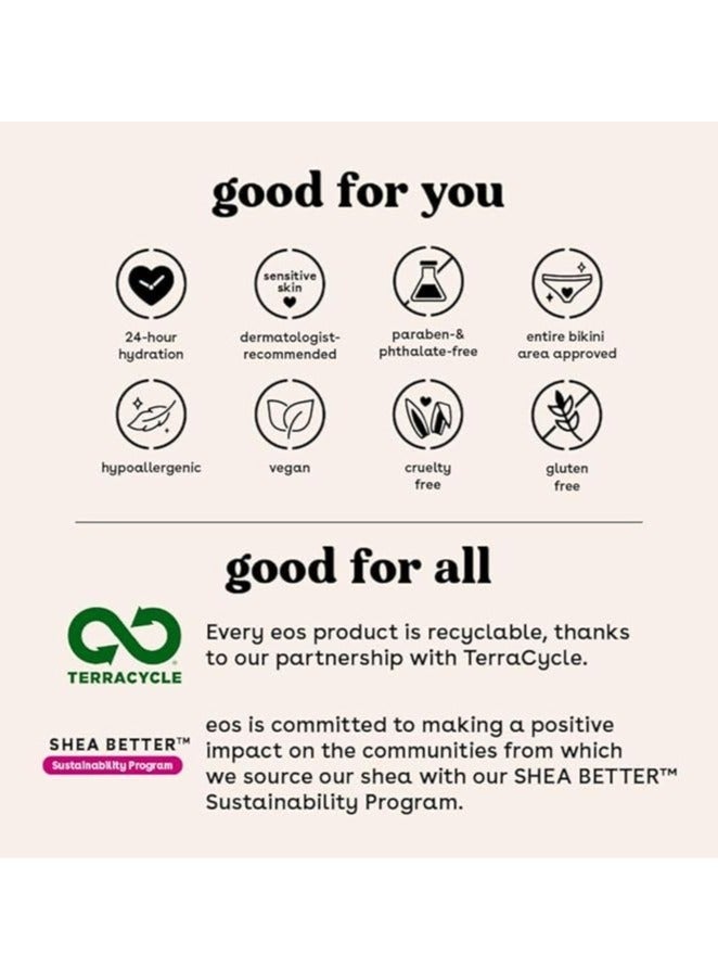 EOS Shea Butter 24 Hour Moisture Shave Cream- Vanilla Bliss,7 fl oz, (207ml) - Image 5