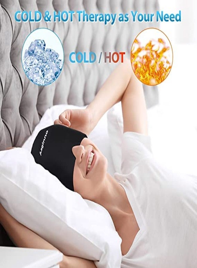 SOCHEP Headache Migraine Relief Cap, Wearable Strechable Headache Hat for Migraine Ice Head Wrap Cold Hot Therapy Headache Hat for Tension Headache Stress Relief - Image 2