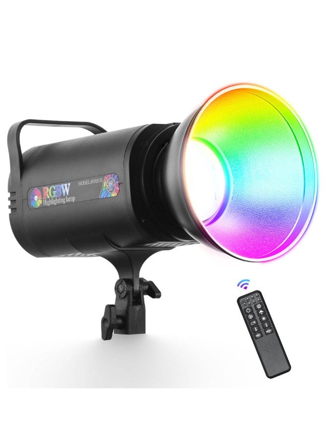 SHOPI RGBW Highlighting Lamp MM8518 – 8K LED Photography Light with Remote Control, Dimmable Multi-Color Studio Spotlight for Video, Photography & Live Streaming 🎥💡 - Image 1
