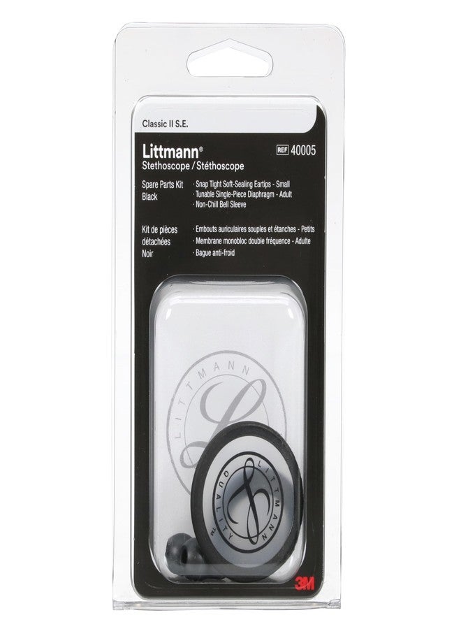 ليتمان طقم قطع غيار سماعة الطبيب 3M Littmann، طراز Classic II SE، أسود، 40005 - Image 1