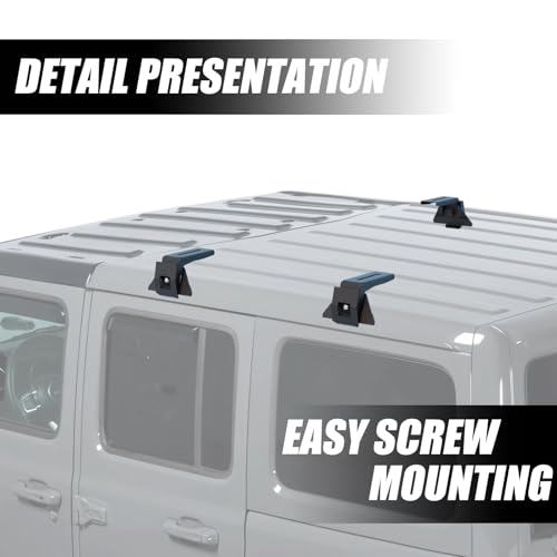 XOOKUN Roof Rack Mounting Brackets Compatible with Wrangler JL JK 2007-2024, Gladiator JT, Cherokee XJ 1984-2001 - Image 4