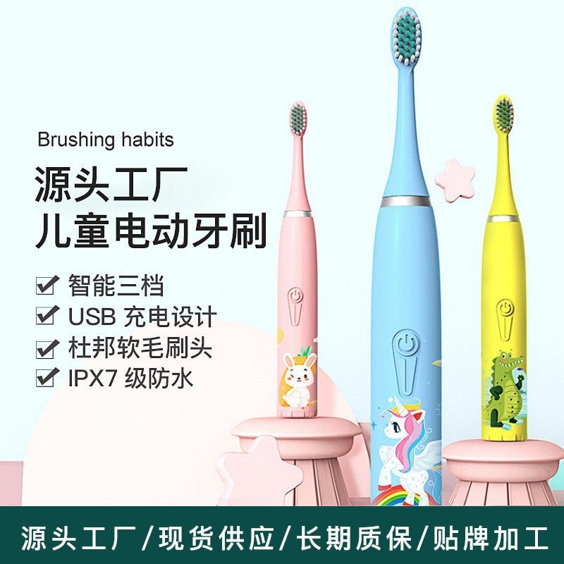 Sale Children'S Electric Toothbrush Household Sonic Toothbrush Electric Soft Bristle Electric Toothbrush Rechargeable - Image 2