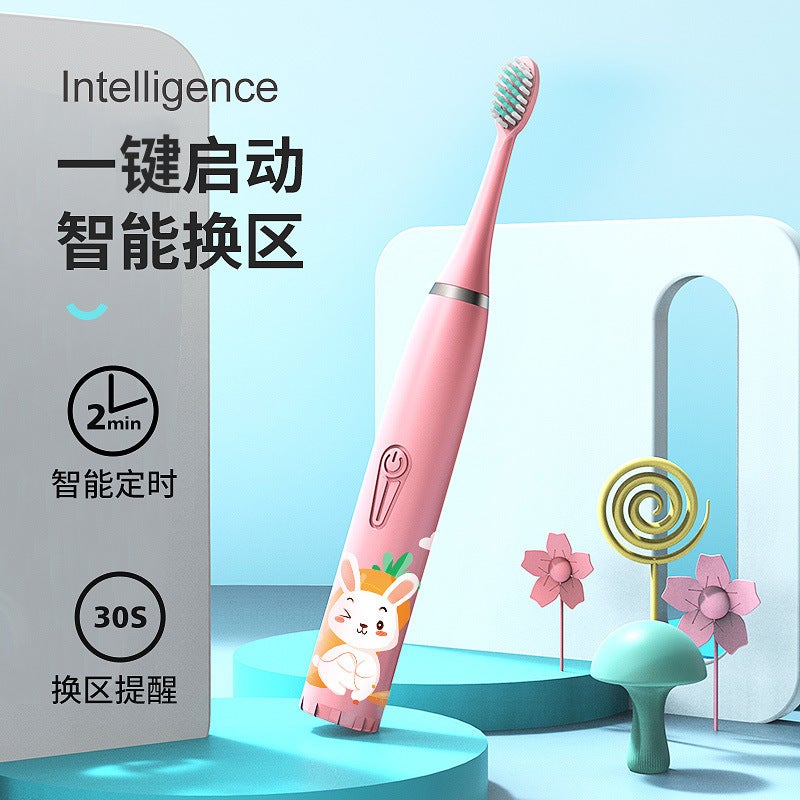 Sale Children'S Electric Toothbrush Household Sonic Toothbrush Electric Soft Bristle Electric Toothbrush Rechargeable - Image 4