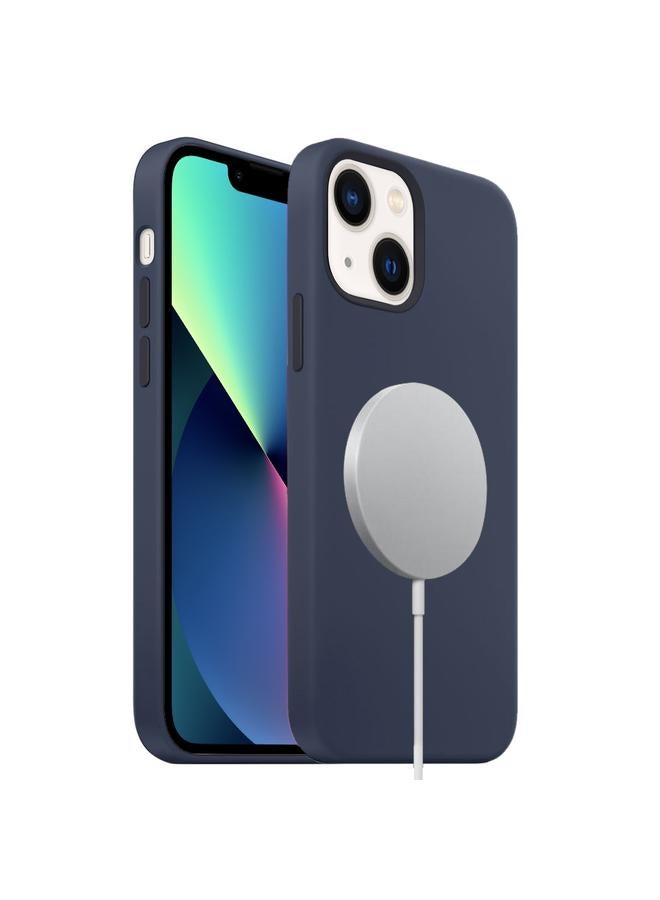 S-TOP Case For iPhone 13 mini Liquid Silicone Full Coverage MagSafe Phone Case - Image 1