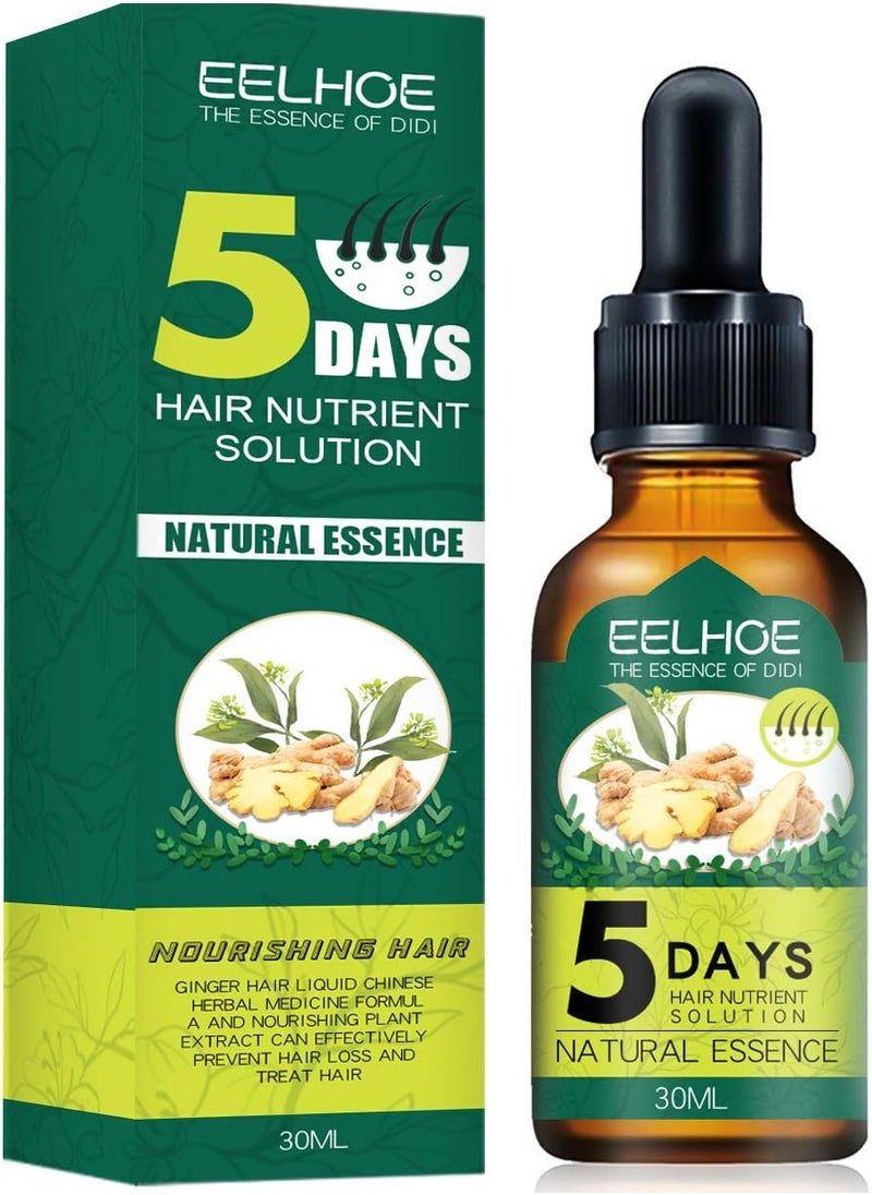 EELHOE Ginger Hair Growth Oil Hair Nutrient Solution Anti Hair Loss Nourishing Essential Oil  - Image 2
