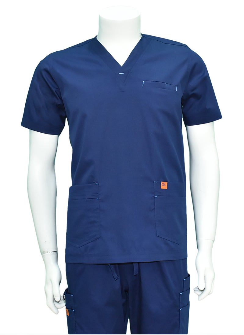 OXYGEN Oxygen Unisex Scrub Set - Light Navy Blue B123  - Image 1