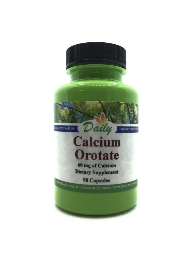 Daily Manufacturing Daily's Calcium Orotate (90 Vegetarian Capsules) 