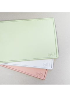 ezpz ezpz Tiny Placemat - 6 Months+ (Blush) - Non-Slip, 100% Silicone Placemat for Toddlers and Babies - Fits on Most Highchair Trays - Rolls-Up - Dishwasher Safe  - Image 5