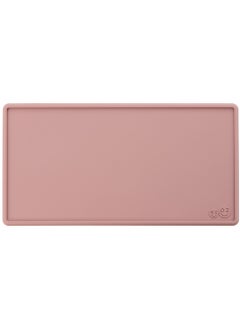 ezpz ezpz Tiny Placemat - 6 Months+ (Blush) - Non-Slip, 100% Silicone Placemat for Toddlers and Babies - Fits on Most Highchair Trays - Rolls-Up - Dishwasher Safe  - Image 1
