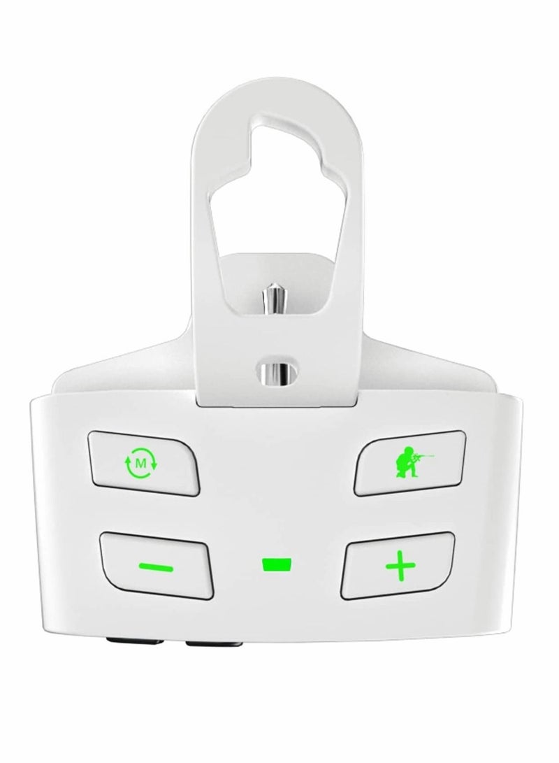 Y&D Stereo Headset Adapter for PS5 Controller, Superhuman Hearing, Game & Chat Mix, Sound Enhancer Support 3.5 mm Audio Jack/Type-C Jack Headphones-White - Image 1