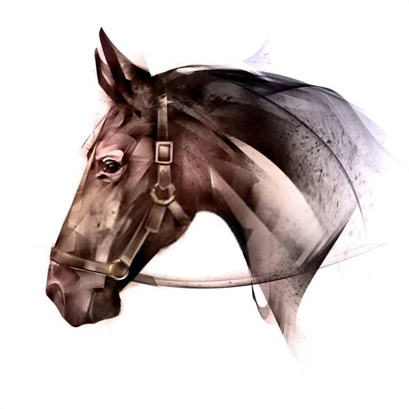 5 Ace Running horses sticker poster|Vastu Sticker Poster|Poster for Home,office,gym|12x18 Inch Multicolor Sticker poster - Image 5