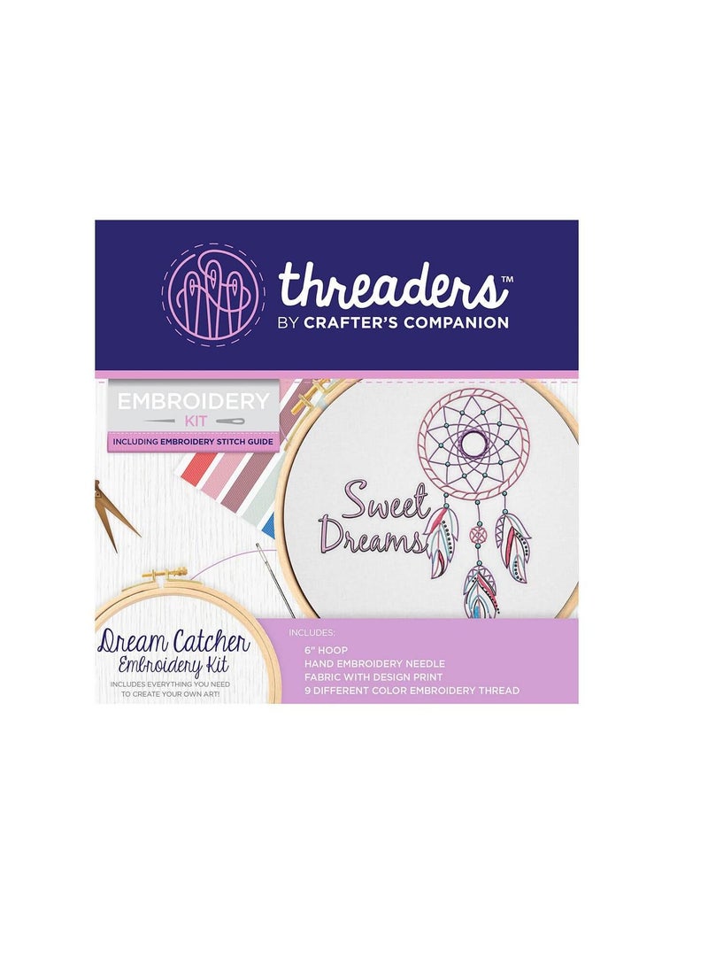 Crafter's Companion Embroidery Threaders Kit Dream Catcher - Image 1
