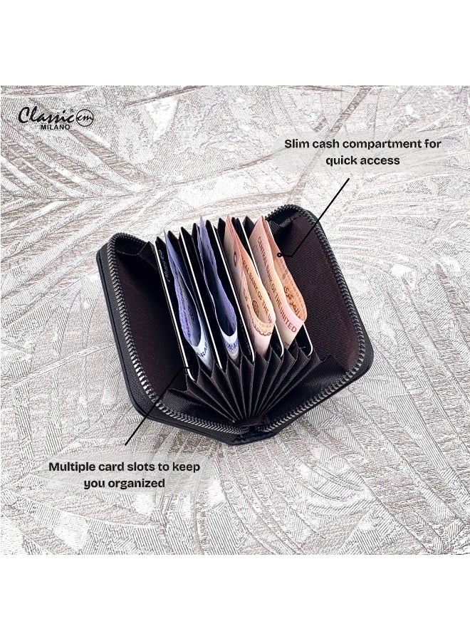 Classic Milano Faux Leather Wallet for Women – Women Wallet & Card Holder Women | Stylish Card Wallet with Cash Compartment | Slim Ladies Wallet, Girls Wallets, Women’s Wallets, Gift for Her - Image 3