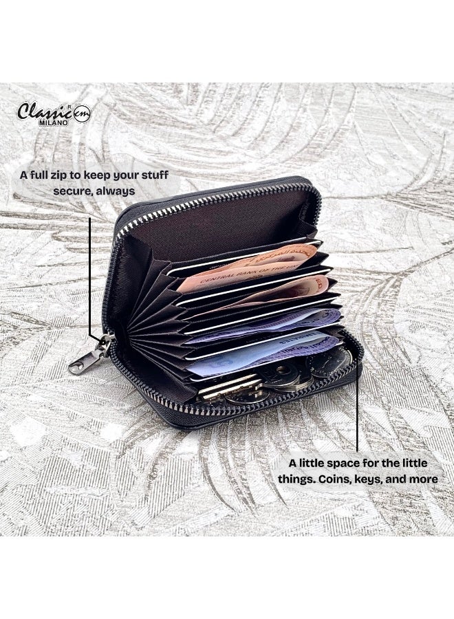 Classic Milano Faux Leather Wallet for Women – Women Wallet & Card Holder Women | Stylish Card Wallet with Cash Compartment | Slim Ladies Wallet, Girls Wallets, Women’s Wallets, Gift for Her - Image 2