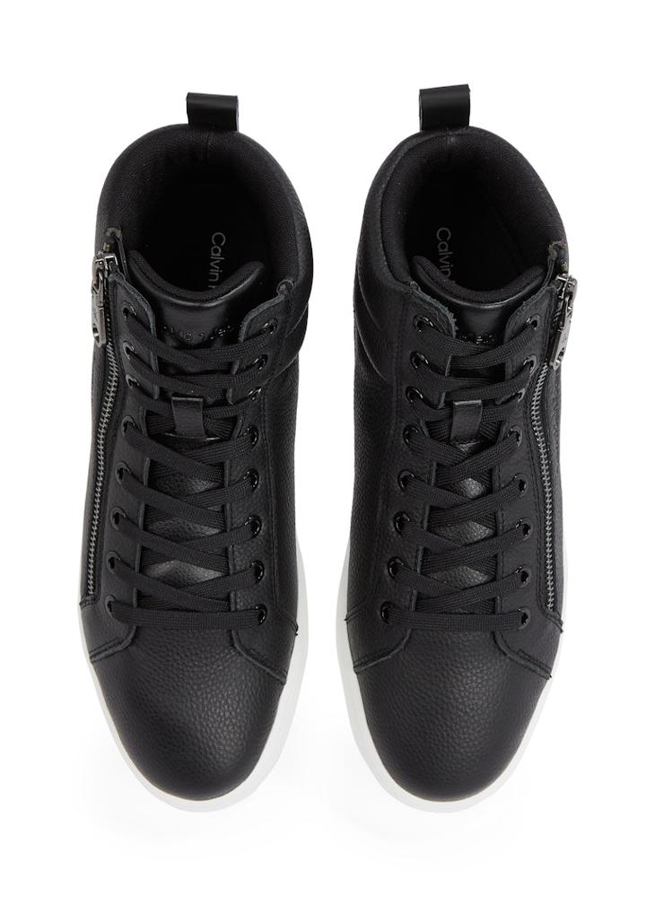 Calvin Klein Jeans CLASSIC CUPSOLE LEATHER ZIP MID TRAINERS - Image 5