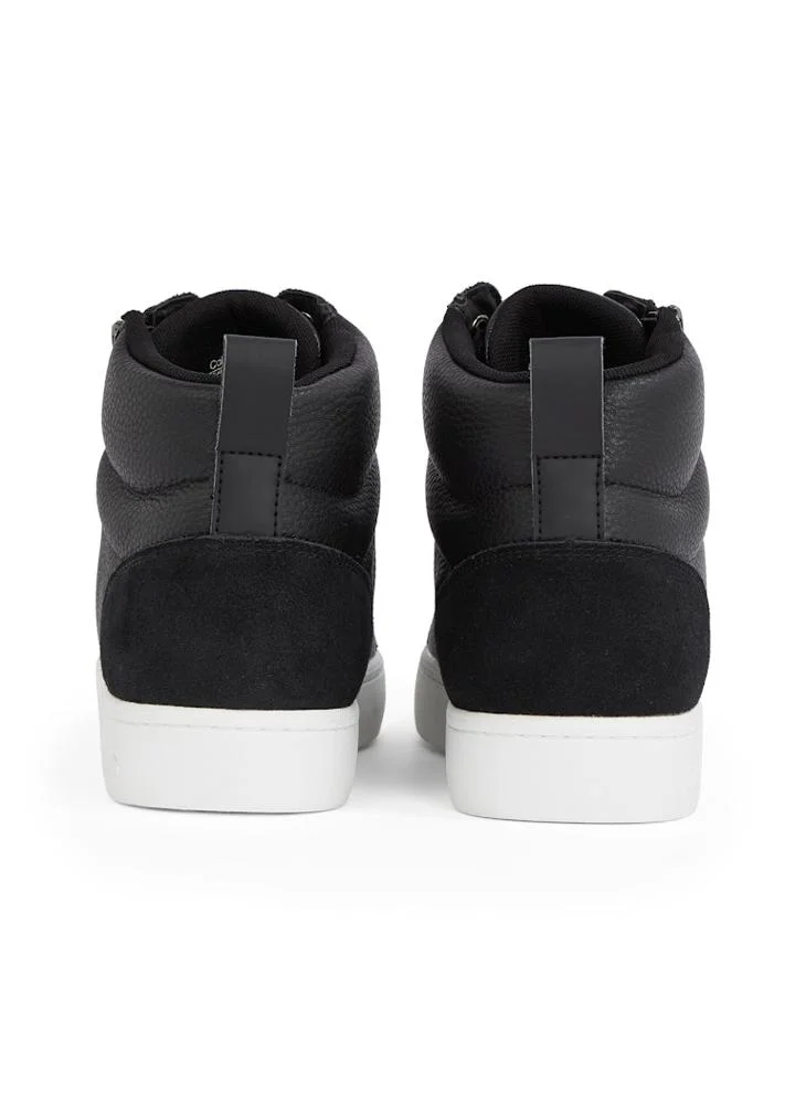 Calvin Klein Jeans CLASSIC CUPSOLE LEATHER ZIP MID TRAINERS
