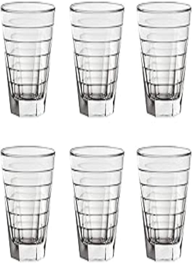 Vidivi - ViDiVi Baguette Glass Tumbler 6 Pieces Set, 340 ml Capacity, Transparent - Image 1