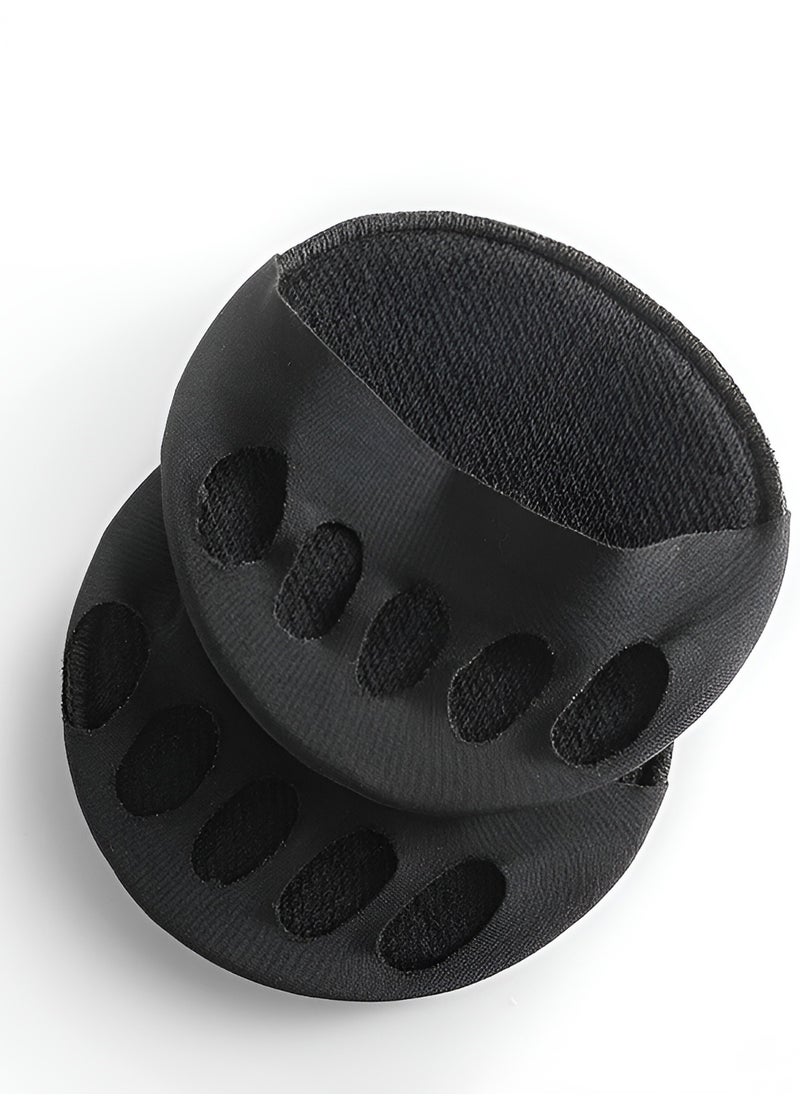 Generic - Forefoot Shoe Inserts, Comfort Toe Protection Insoles, Flexible Insoles for Bare Shoes and High Heels for Toe and Ball of Foot Pain Relief, Soft Breathable Cushions (Black) - Image 1