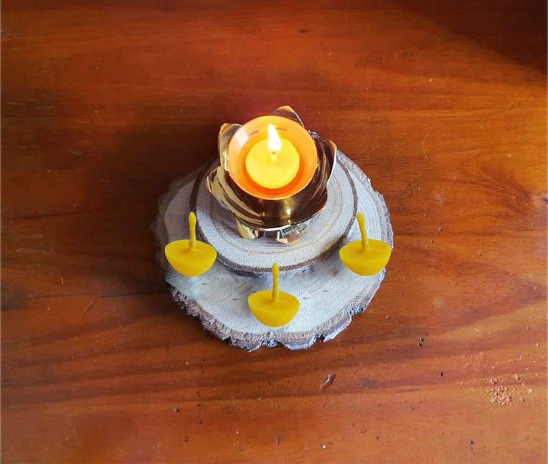 PRODUCTMINE PRODUCTMINE Pure Cow Ghee Diya 200 Diyas Cotton Wick for Puja and Special Occasions - Image 5