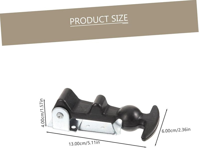 Veemoon 2 حزمة من مزلاج السحب المطاطي الأسود لقفل غطاء القوارب وصناديق الأدوات والمعدات الخارجية - Image 3