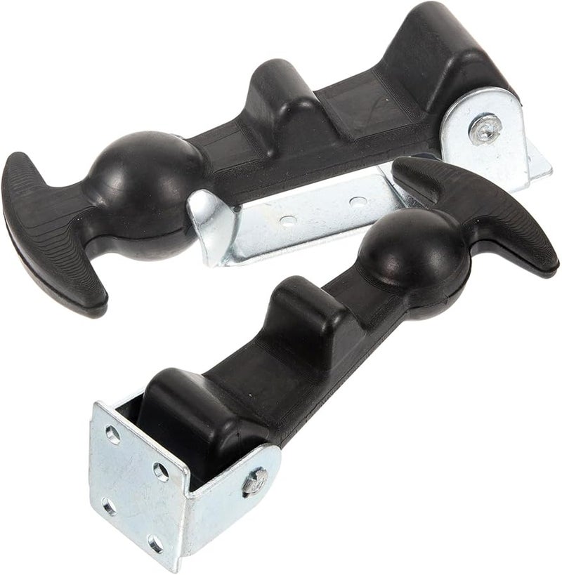 Veemoon 2 حزمة من مزلاج السحب المطاطي الأسود لقفل غطاء القوارب وصناديق الأدوات والمعدات الخارجية - Image 1