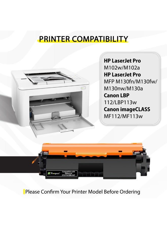 Prospect 17A CF217A Toner Cartridge Black Toner Compatible with HP Printers LaserJet Pro M102w M102a MFP M130fn M130fw M130nw M130a - Image 5