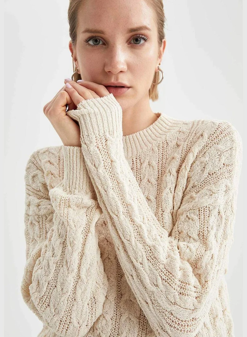DeFacto Long-Sleeved Regular Fit Pullover