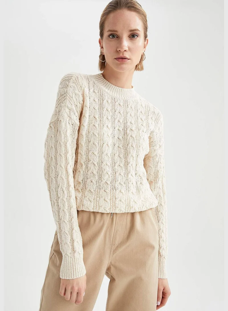 DeFacto Long-Sleeved Regular Fit Pullover