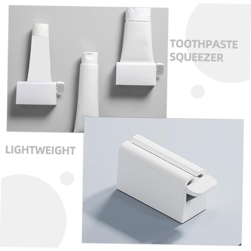 Automatic Toothpaste Dispenser Roller Tool For Bathroom Compact Design Easy To Use - Image 3