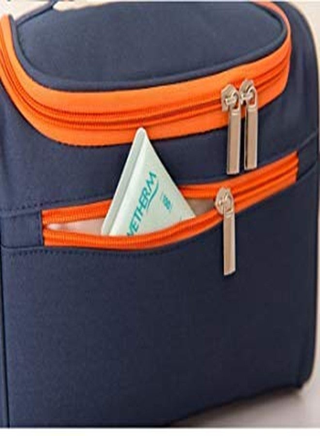 FEXMY Hanging Toiletry Bag Travel Organizer for Women & Men | Large Cosmetic Makeup Organizer Pouch with Hook | Waterproof Travel Pouches | Suitcase & Luggage Organizer Bag for Travelling (Navy Blue) - Image 2